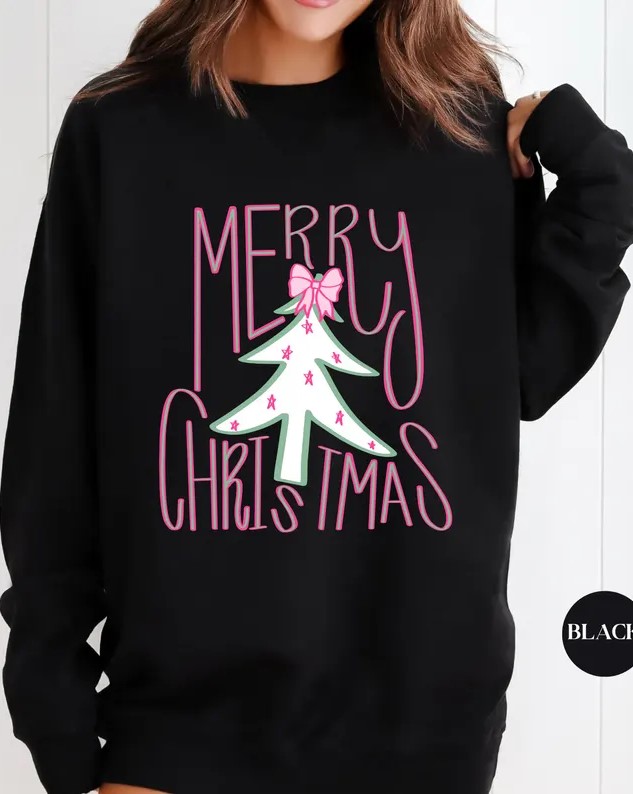 Retro Merry Christmas Sweatshirt 