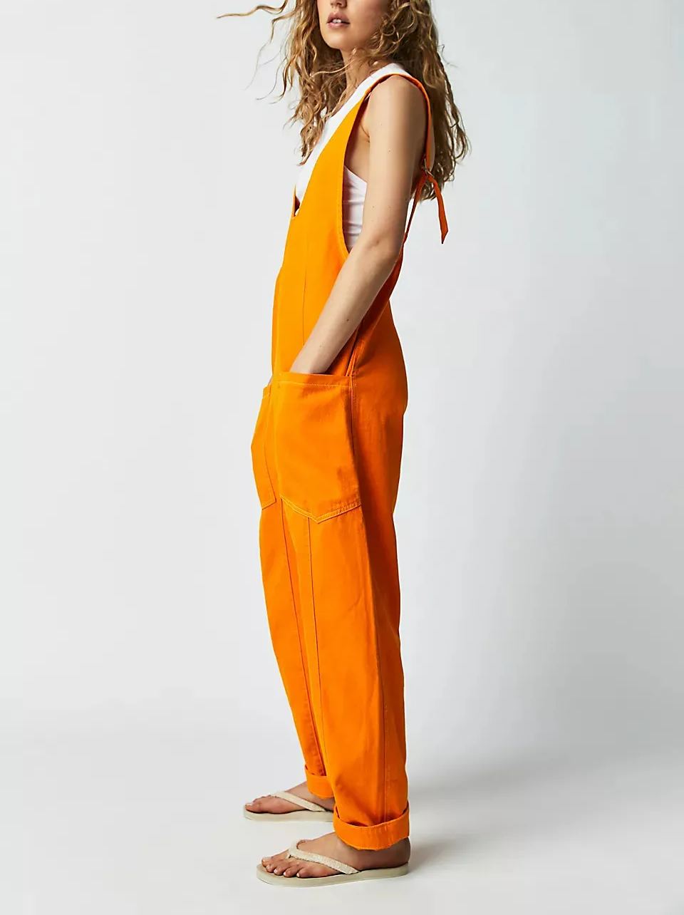 Women's Denim Sleeveless Loose Jumpsuit with Pockets (Buy 2 Free Shipping)