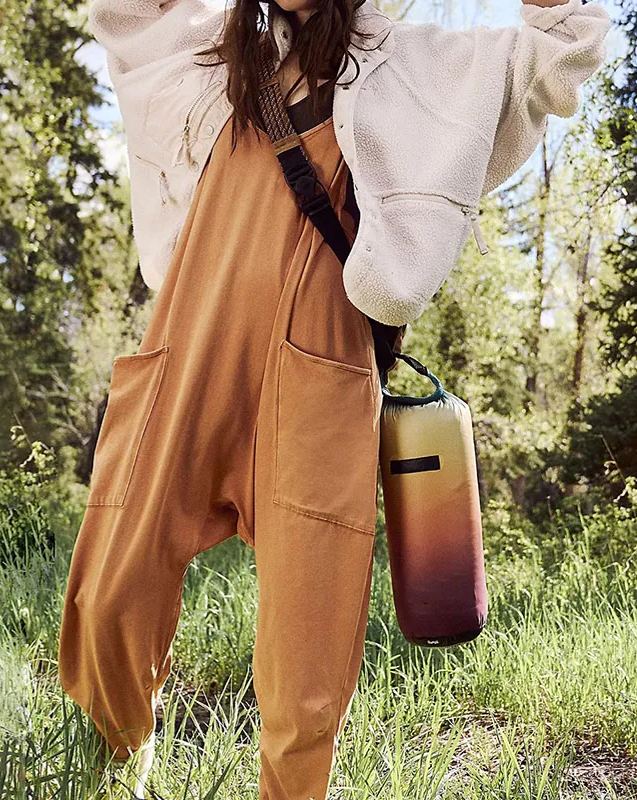 New Wide Leg Jumpsuit with Pockets (Buy 2 Free Shipping)