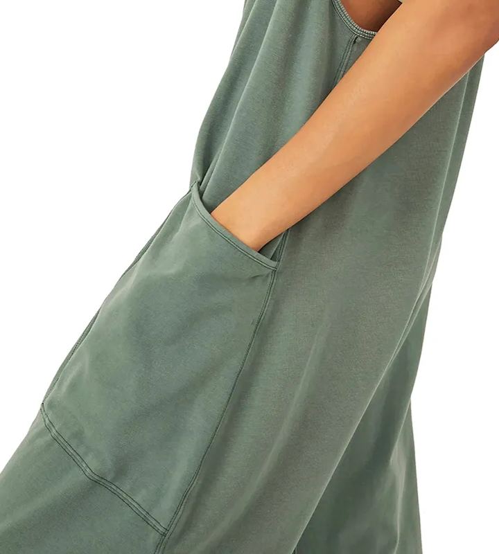 New Wide Leg Jumpsuit with Pockets (Buy 2 Free Shipping)