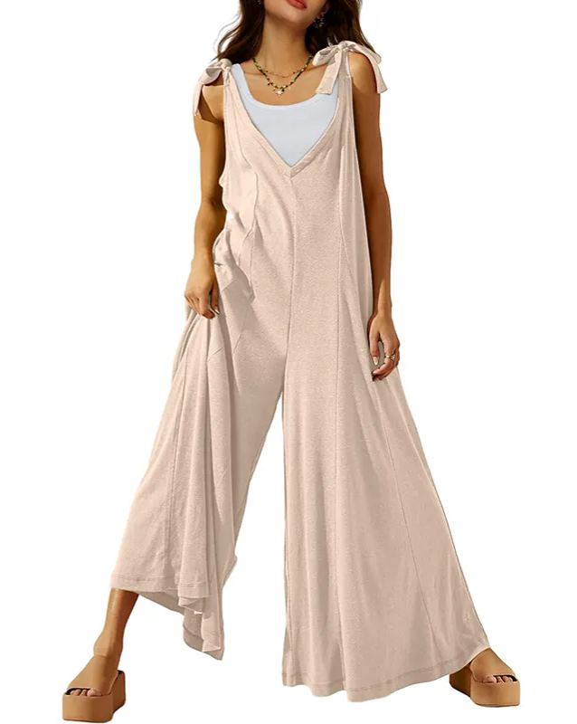 2024 Women's  Causal Jumpsuits Sleeveless Wide Leg Long Rompers (Buy 2 Free Shipping)
