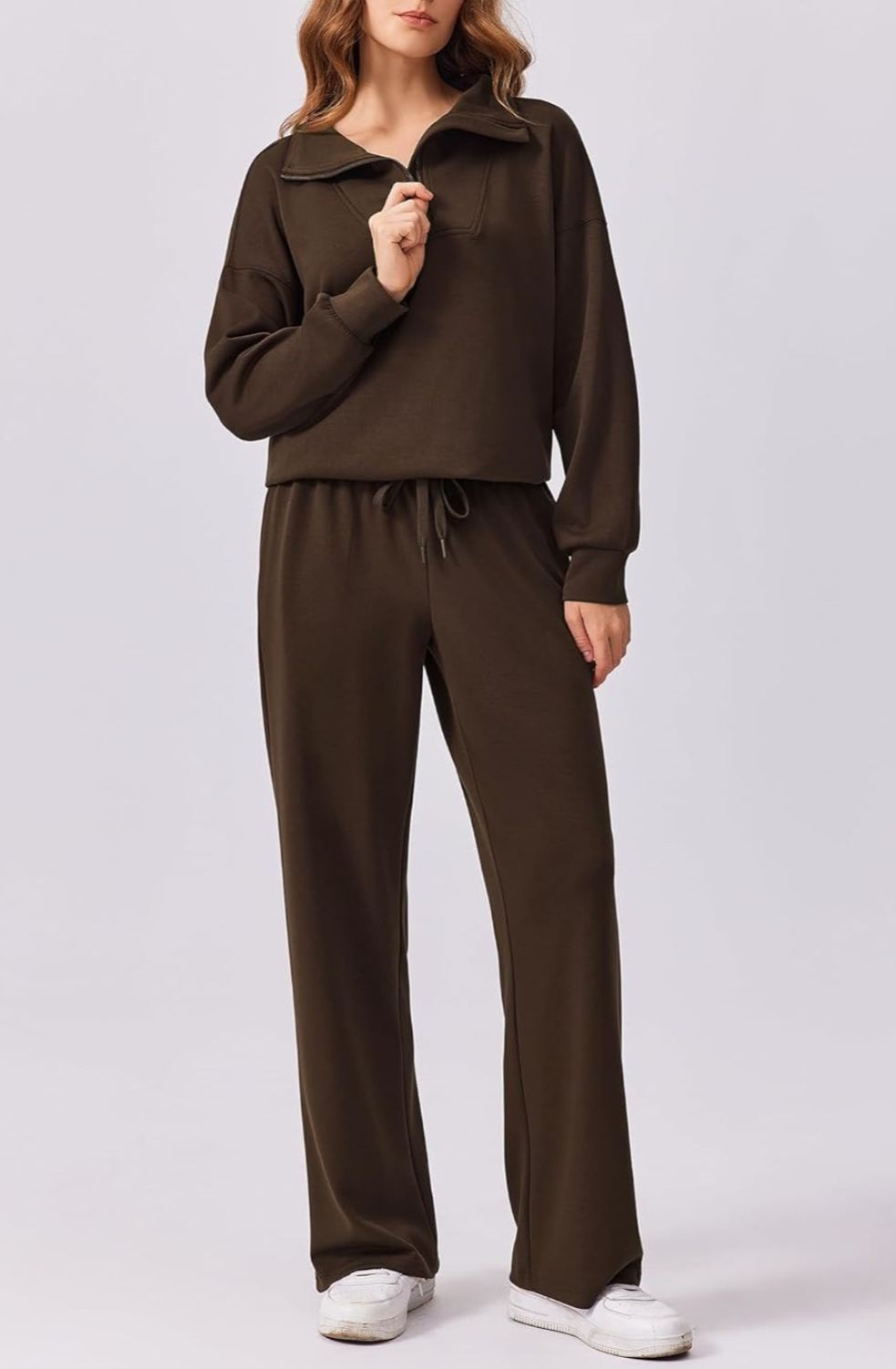 Oversized Sweatshirt Wide Leg Pants Two Piece Set (Buy 2 Free Shipping)