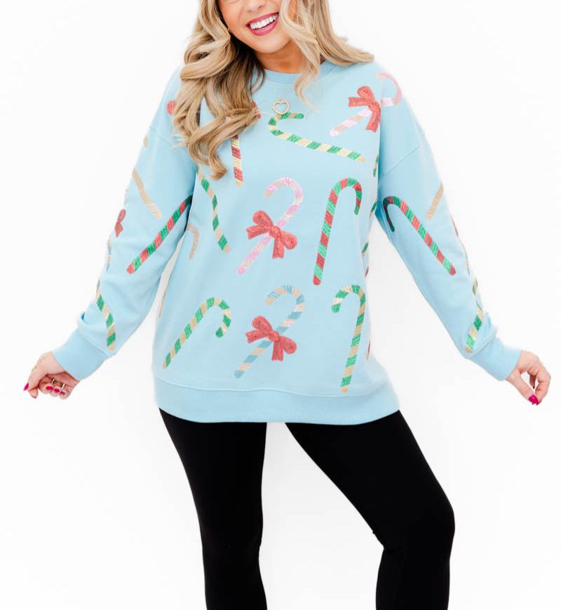 Merry Mint Sparkle Sweatshirt (Buy 2 Free Shipping) 