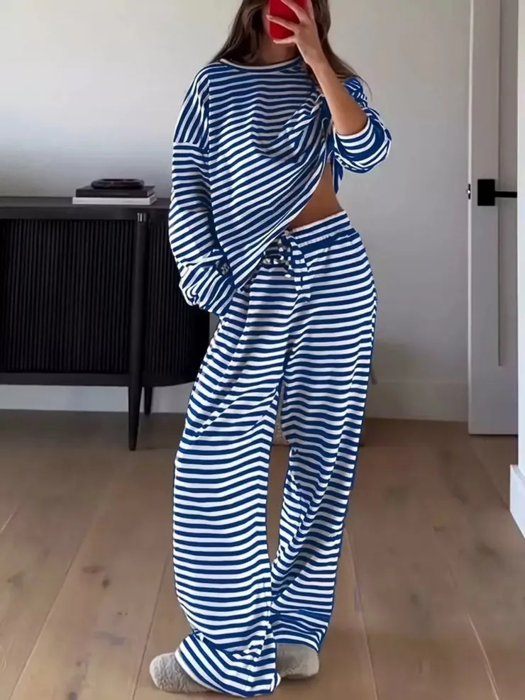 Women's Striped Casual Two-Piece Set (Buy 2 Free Shipping)