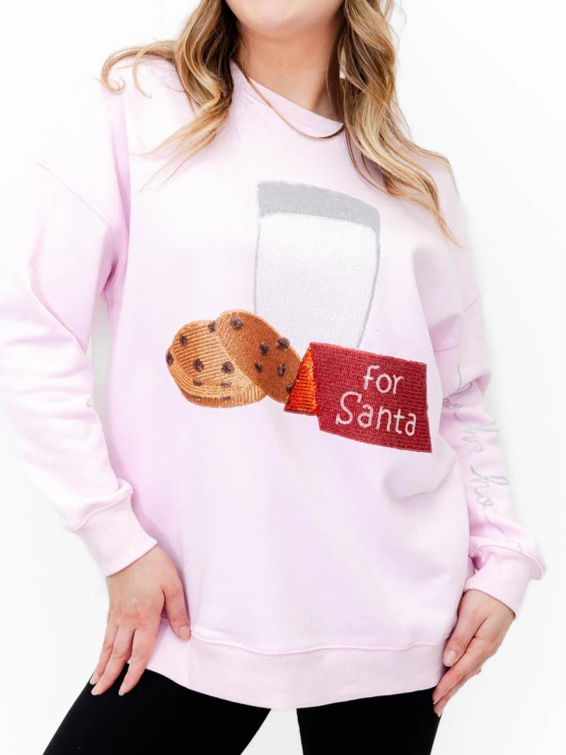 Women's Dear Santa Sparkle Sweatshirt