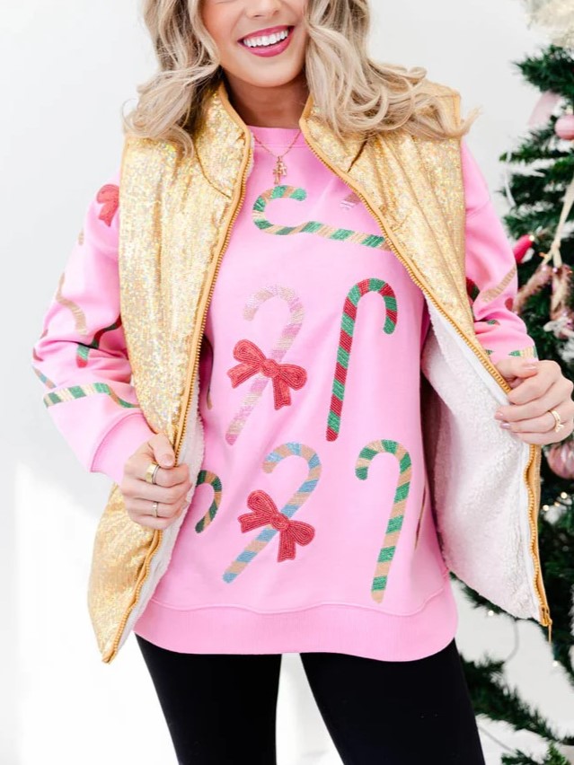 Women's Festive Glow Sequin Vest (Buy 2 Free Shipping)