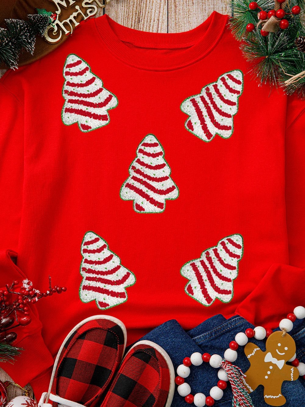 Women's Christmas Sequined Print Sweatshirt(Buy 2 Free Shipping)