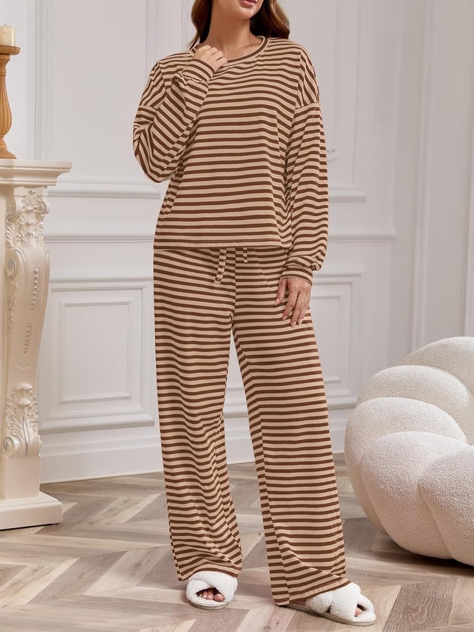 Women's Striped Casual Two-Piece Set (Buy 2 Free Shipping)