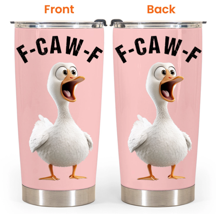 Funny Cup - Humorous Crow F-Caw-F - For Coworkers, Friends