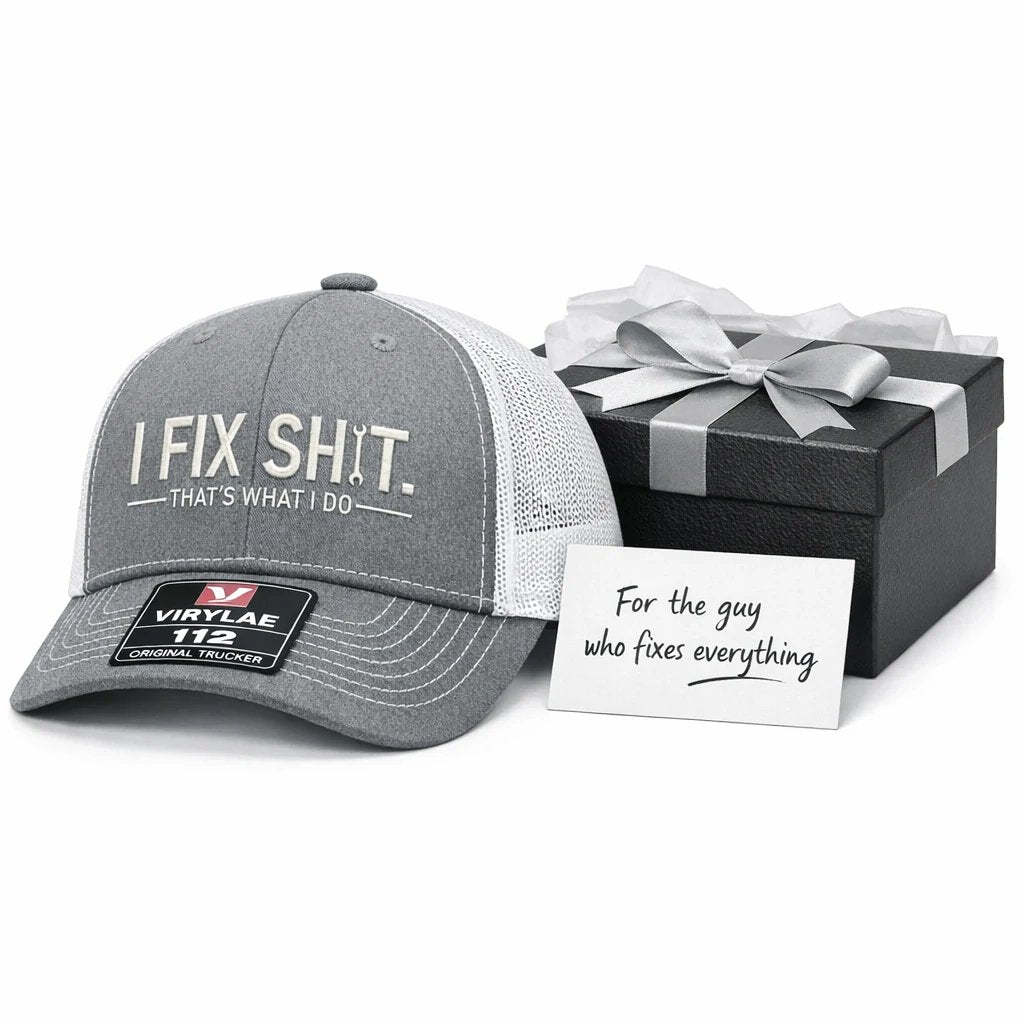 🔥Last Day 49% OFF - 🛠 I Fix Shit Trucker Hat – Funny Mechanic & Fixer Cap🧢✨(Breathable & Lightweight Comfort & Unisex Fit)