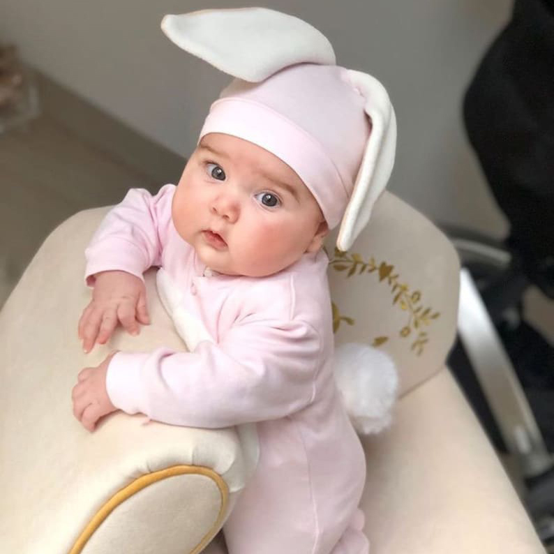Personalized Bunny Outfit For Baby - Embroidery Name