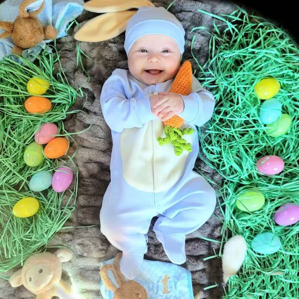 Personalized Bunny Outfit For Baby - Embroidery Name