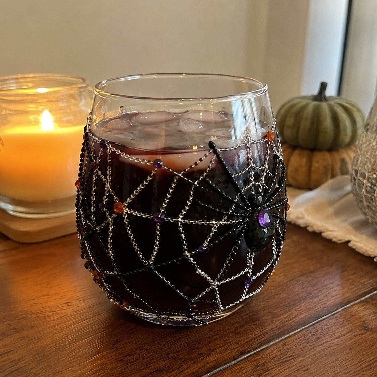 Halloween glass customer gift photo