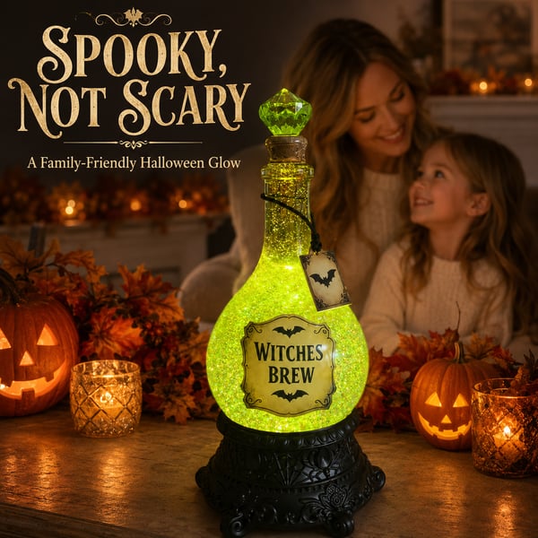 🔥Last Day 49% OFF -🧙✨Lighted Witches’ Brew Poison Bottle Glitter Globe(📦Buy 2 Free Shipping)