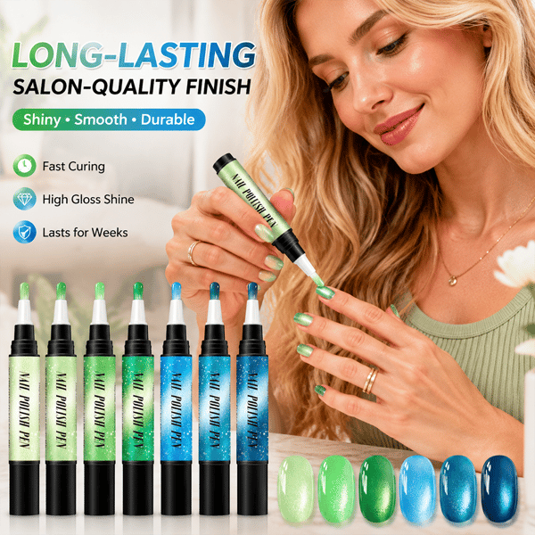 💅 6PCS One-Step Gel Nail Art Pen Set – Salon Beauty at Home