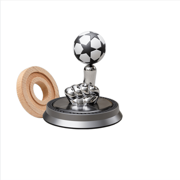 ⚽🚗Solar Rotating Football Car Air Freshener & Aromatherapy Diffuser – Reusable Ornament for Car, Office & Home