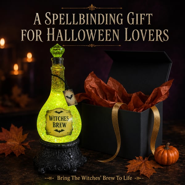 🔥Last Day 49% OFF -🧙✨Lighted Witches’ Brew Poison Bottle Glitter Globe(📦Buy 2 Free Shipping)