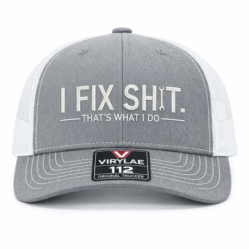 🔥Last Day 49% OFF - 🛠 I Fix Shit Trucker Hat – Funny Mechanic & Fixer Cap🧢✨(Breathable & Lightweight Comfort & Unisex Fit)