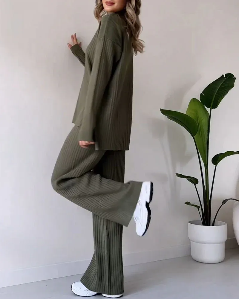 Sweater & Pants Two Piece Set