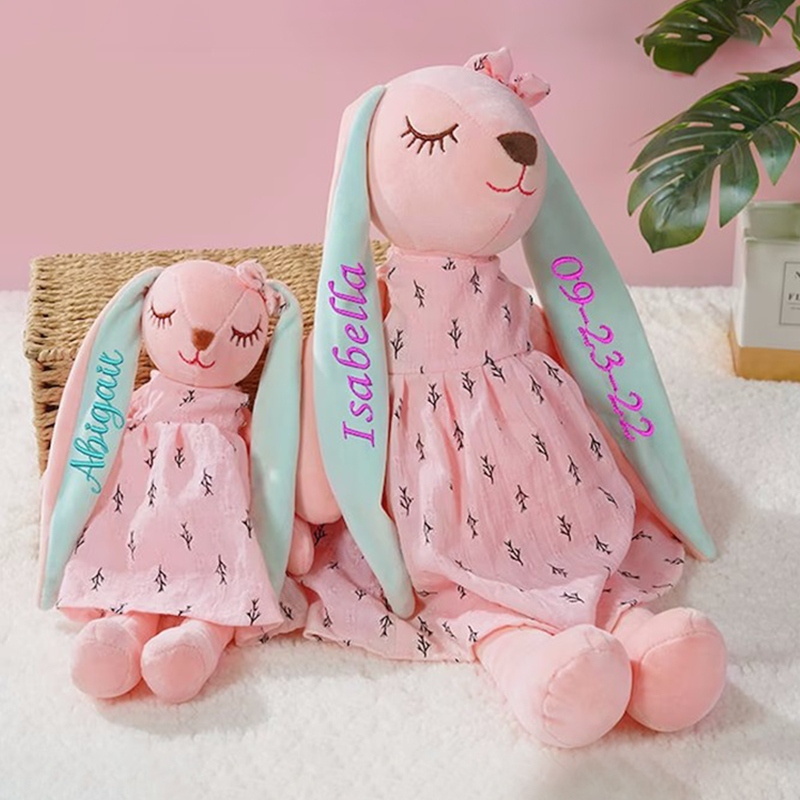 Personalized Name Monogrammed Bunny Rabbit