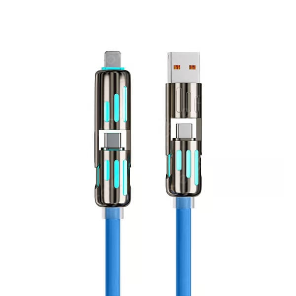 🔥 4-in-1 USB Charging Cable fast charging