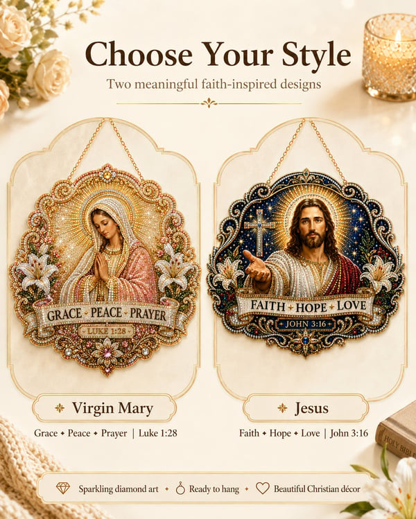 🙏✝️Christian Diamond Art Hanging Ornament Kit(✨Buy 2 Free Shipping)