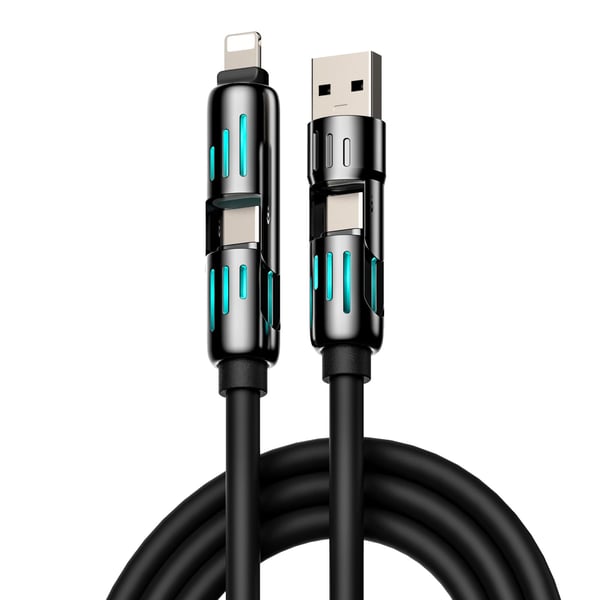 🔥 4-in-1 USB Charging Cable fast charging