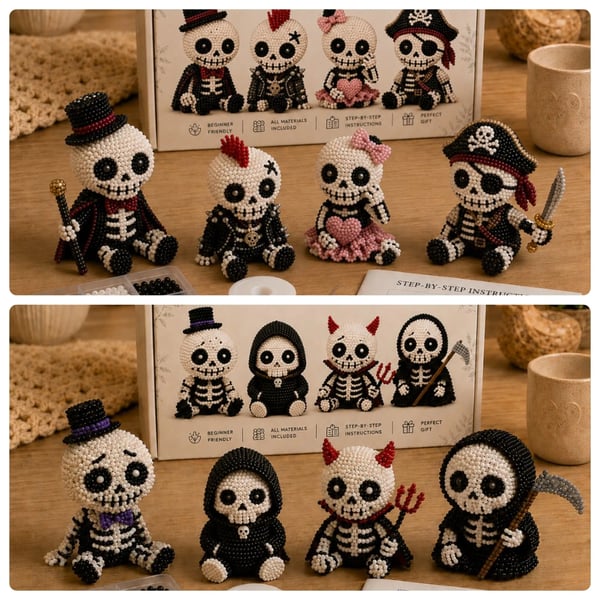 🔥Last Day 50% OFF 💀 3D Beaded Skeleton DIY Kit