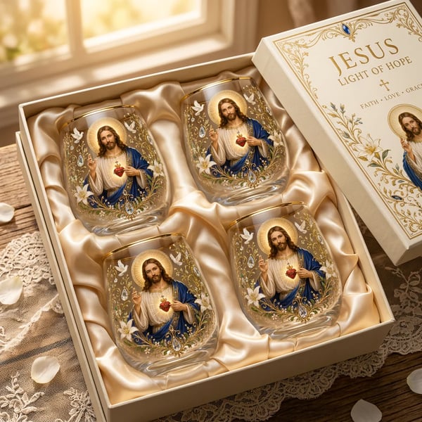 🙏✝️ 2026 Limited Edition “Morning Prayer” Glass Tea Cup ☀️☕ – Faith & Serenity Collection
