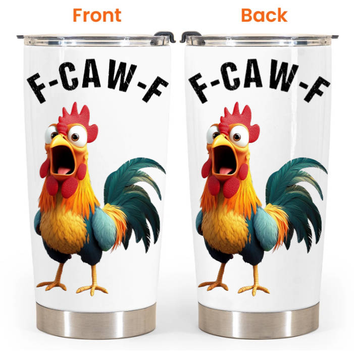 Funny Cup - Humorous Crow F-Caw-F - For Coworkers, Friends