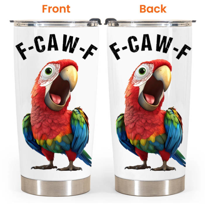 Funny Cup - Humorous Crow F-Caw-F - For Coworkers, Friends