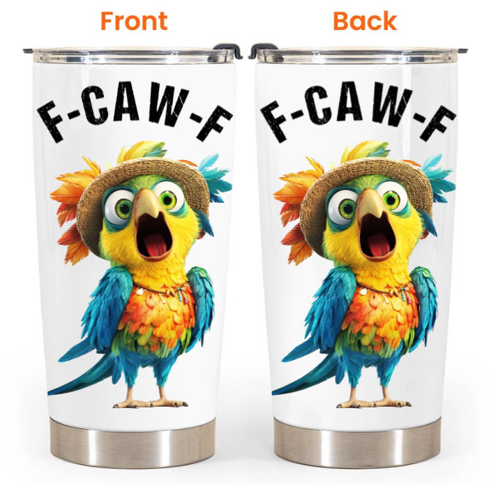 Funny Cup - Humorous Crow F-Caw-F - For Coworkers, Friends