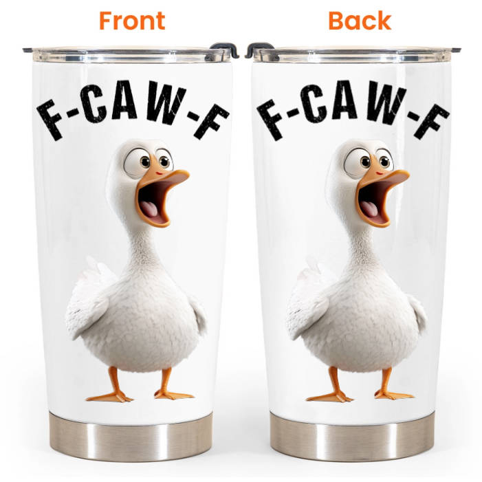 Funny Cup - Humorous Crow F-Caw-F - For Coworkers, Friends