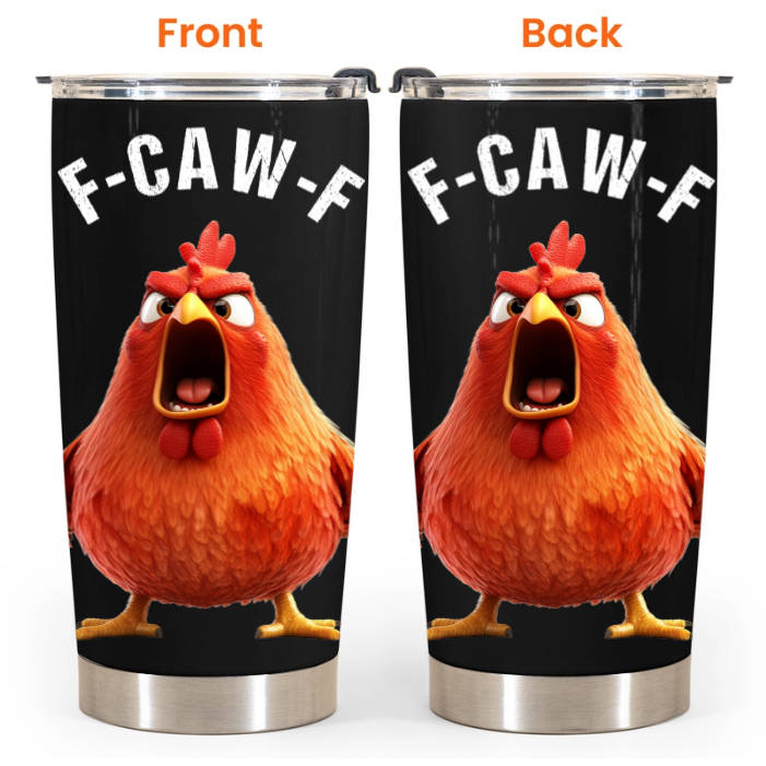 Funny Cup - Humorous Crow F-Caw-F - For Coworkers, Friends