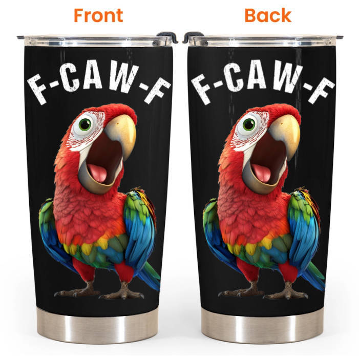 Funny Cup - Humorous Crow F-Caw-F - For Coworkers, Friends