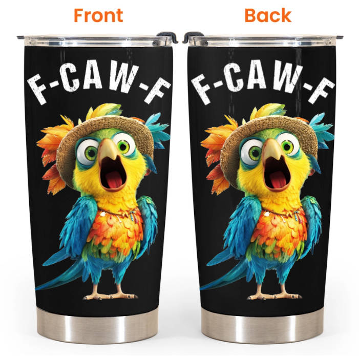 Funny Cup - Humorous Crow F-Caw-F - For Coworkers, Friends