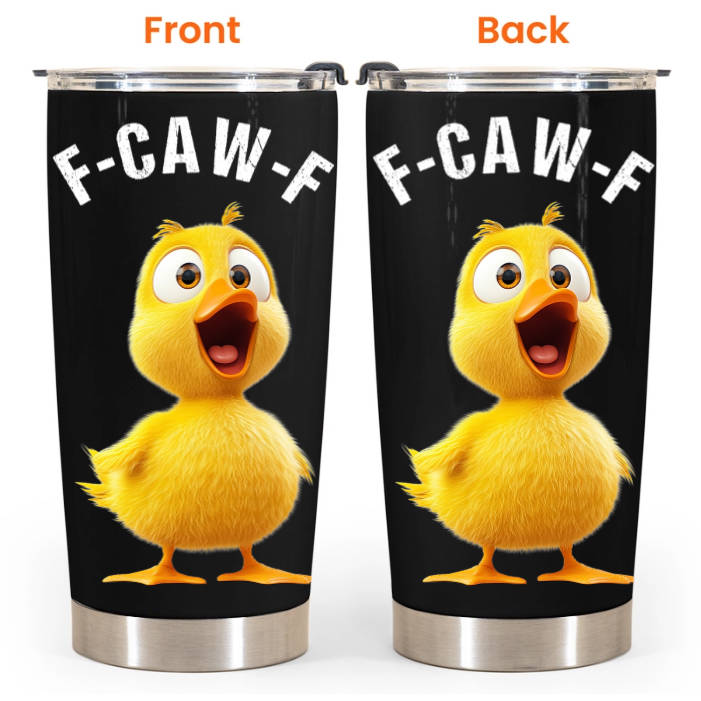 Funny Cup - Humorous Crow F-Caw-F - For Coworkers, Friends
