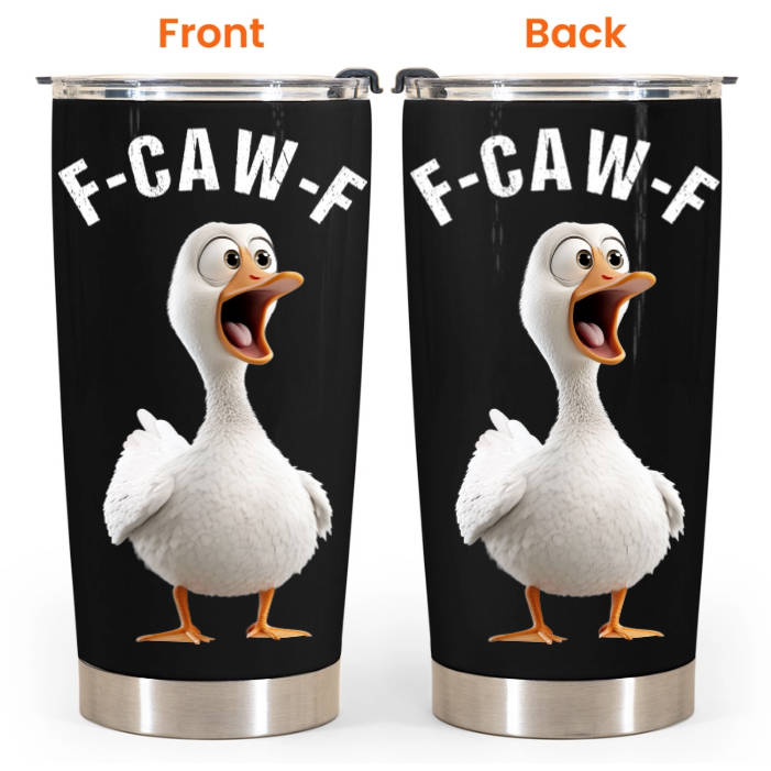 Funny Cup - Humorous Crow F-Caw-F - For Coworkers, Friends