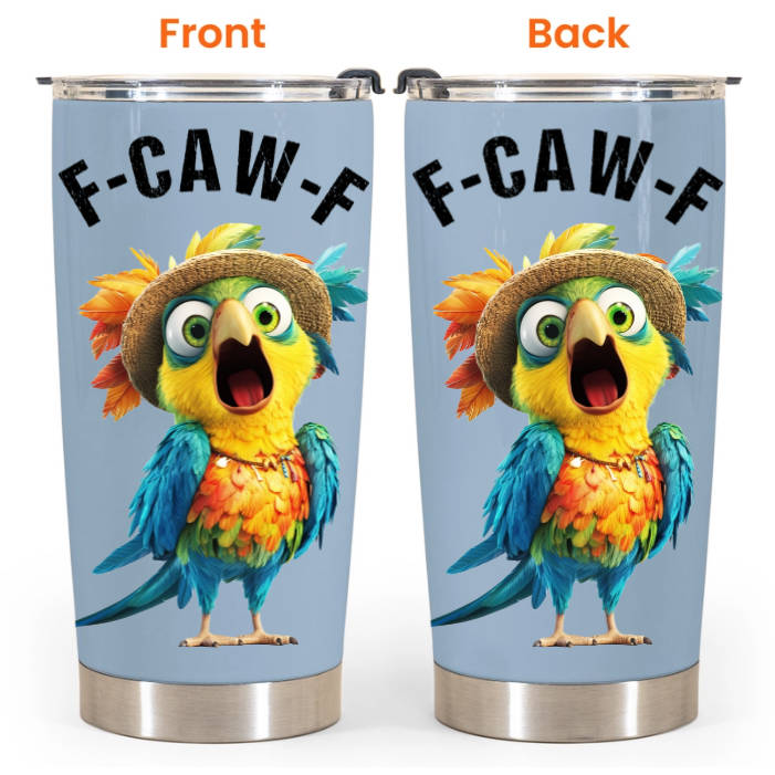 Funny Cup - Humorous Crow F-Caw-F - For Coworkers, Friends