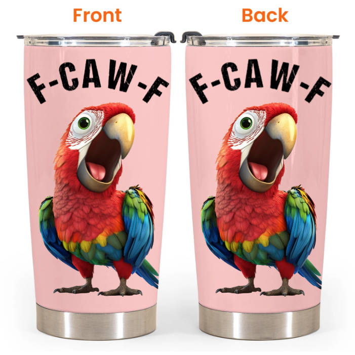 Funny Cup - Humorous Crow F-Caw-F - For Coworkers, Friends