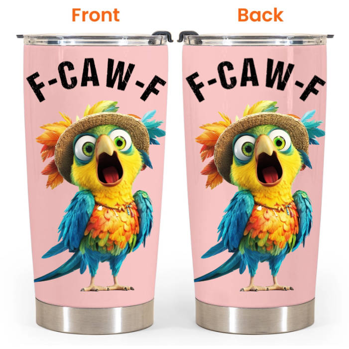 Funny Cup - Humorous Crow F-Caw-F - For Coworkers, Friends