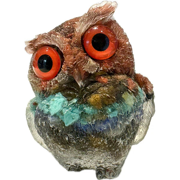 🔥Handmade Natural Crystal Gemstone Owl