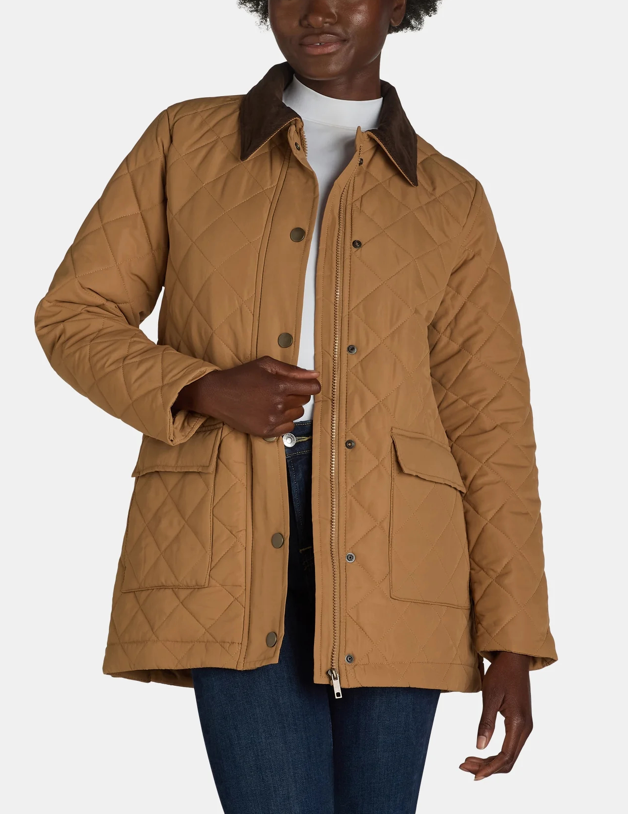 Women's Quilted Barn Coat With Pockets（Buy 2 Free Shipping）