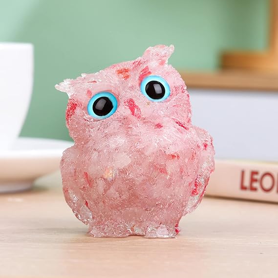 🔥Handmade Natural Crystal Gemstone Owl