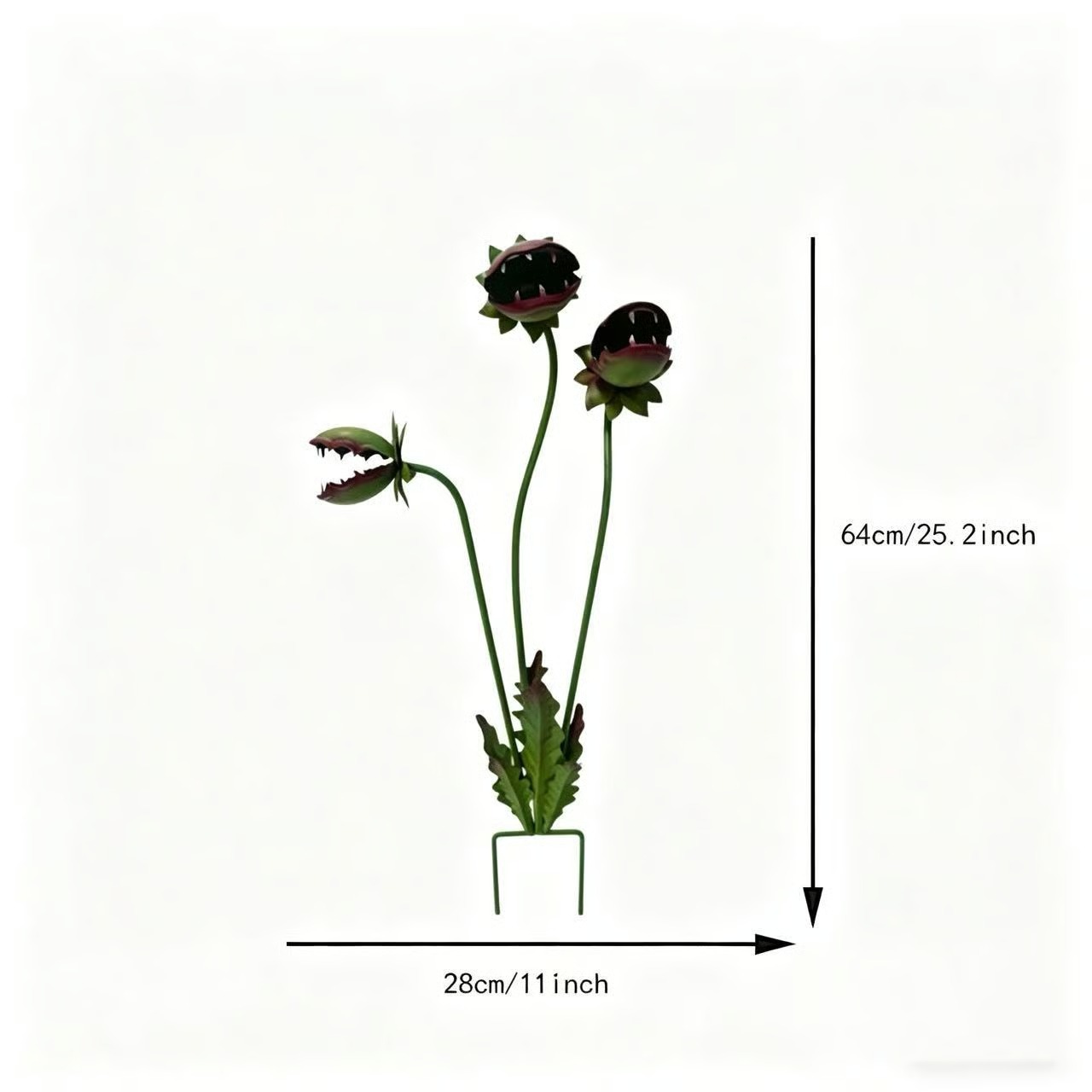 🦷 Eye-Catching Metal Garden Stake – Fantasy Carnivorous Plant-Inspired Outdoor Art