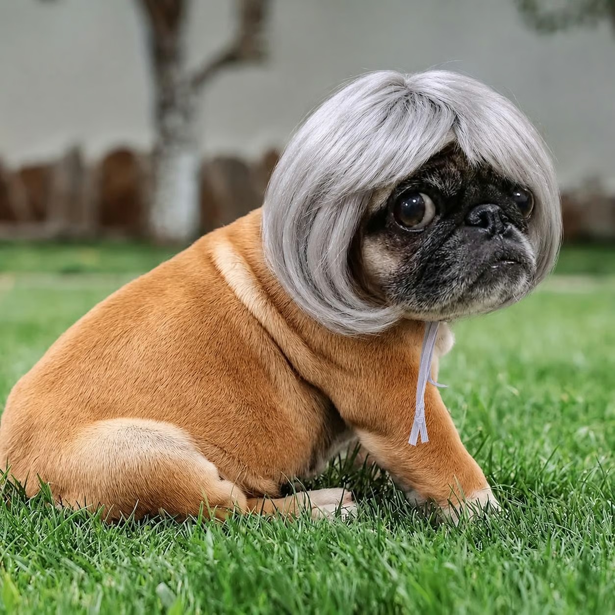 🐶 Funny Pet Wig Headband for Dogs & Cats – Cute Costume Accessory for Photos, Parties & Holidays