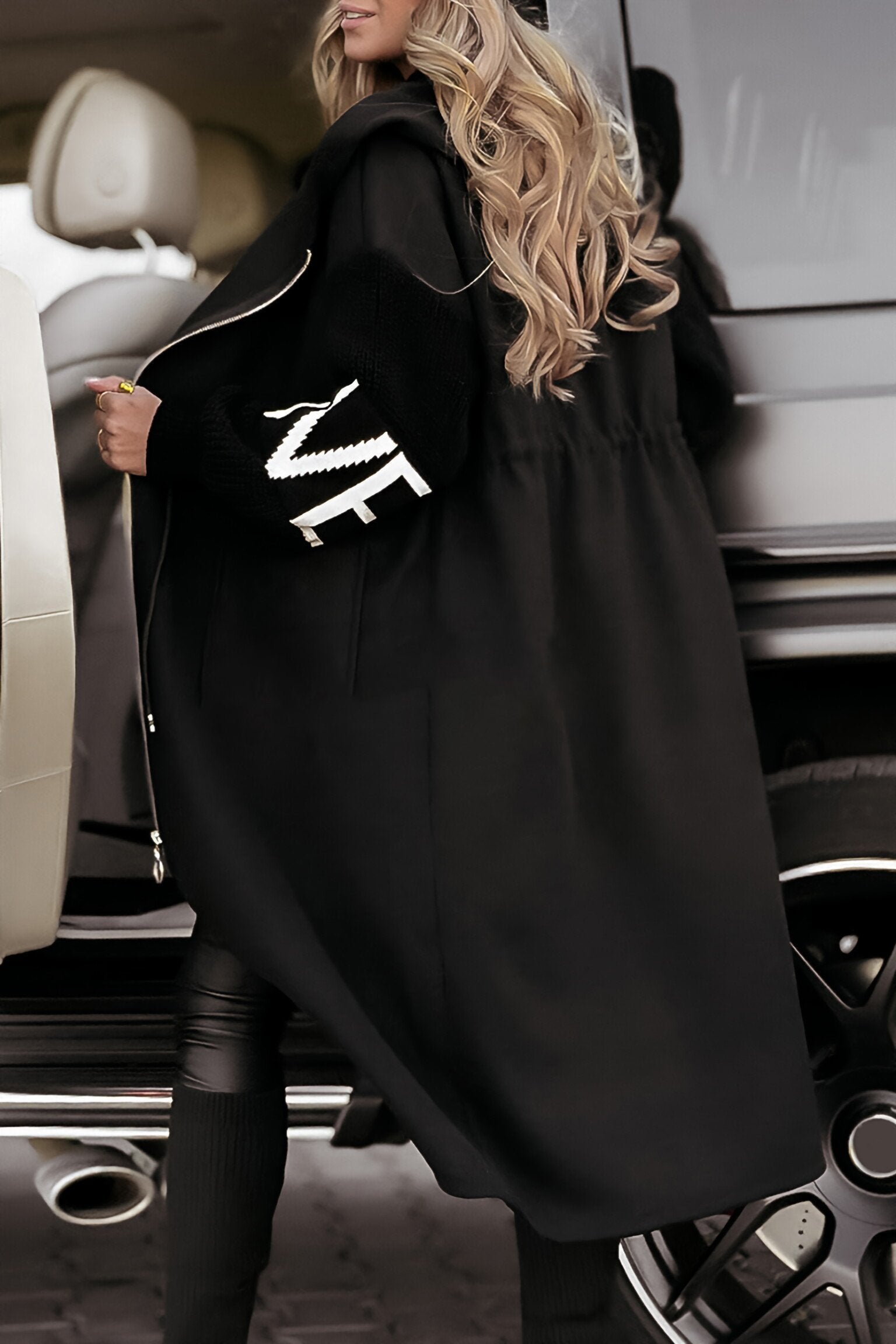  Nordic Knit Hooded Jacket