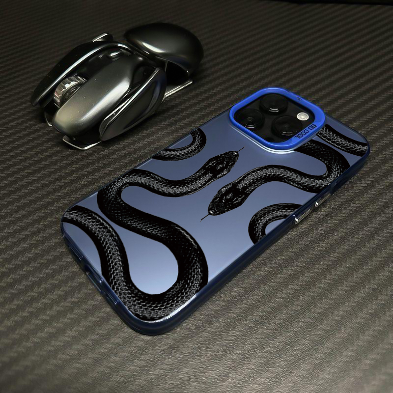 Personalized creative dark snake king apple phone case
