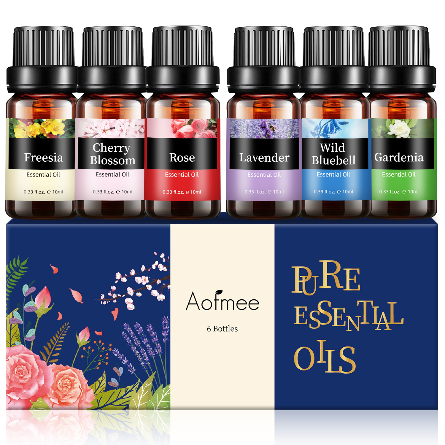 Aofmee Essential Oil for Diffusers Set of 6 Aromatherapy Set for Diffusers Massage Sleep Relaxation