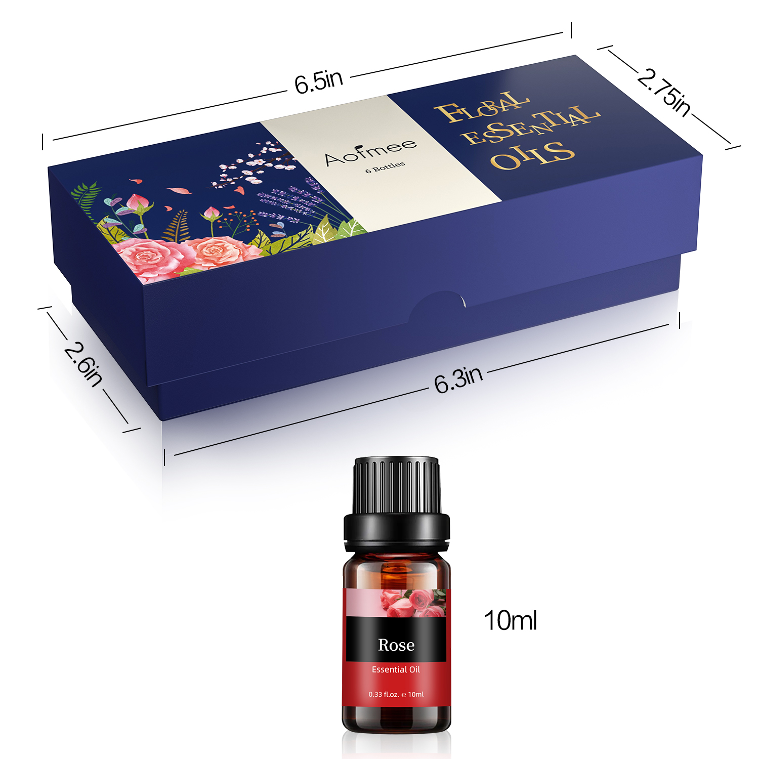 Aofmee Essential Oil for Diffusers Set of 6 Aromatherapy Set for Diffusers Massage Sleep Relaxation